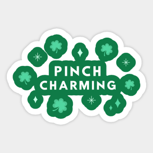 Pinch Charming Boys St Patricks Day Print Sticker